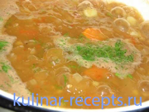 Чечевичный суп с томатами рецепт